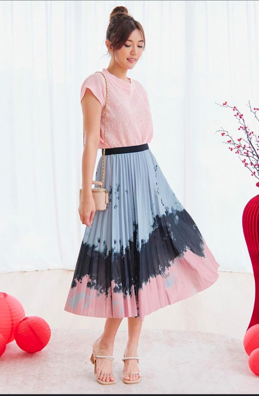 Fushion pleated skirt