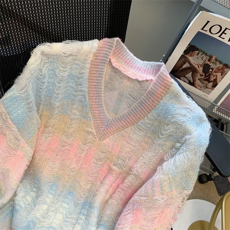 Rainbow pullover