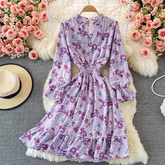 Natasha floral dress lilac