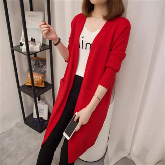 Lyla Luxury Cardigan red