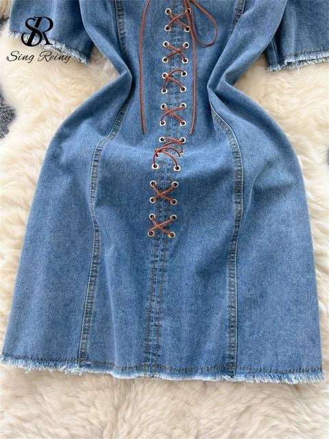 Delilah denim dress