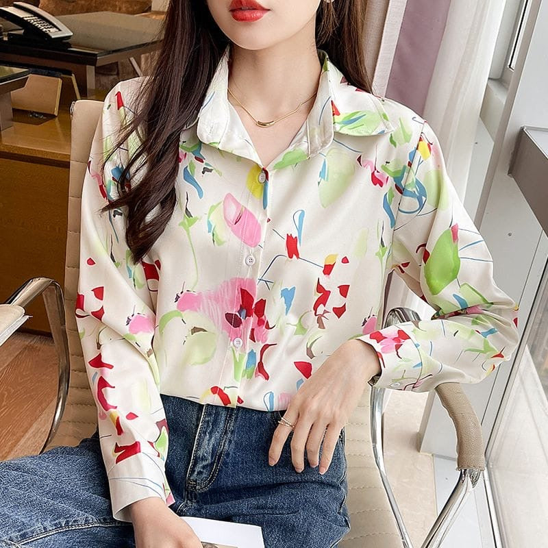 Madison luxury shirt floral Iris