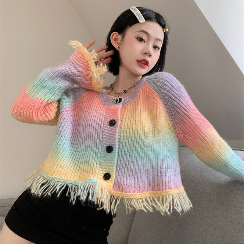 Elsa rainbow sweater