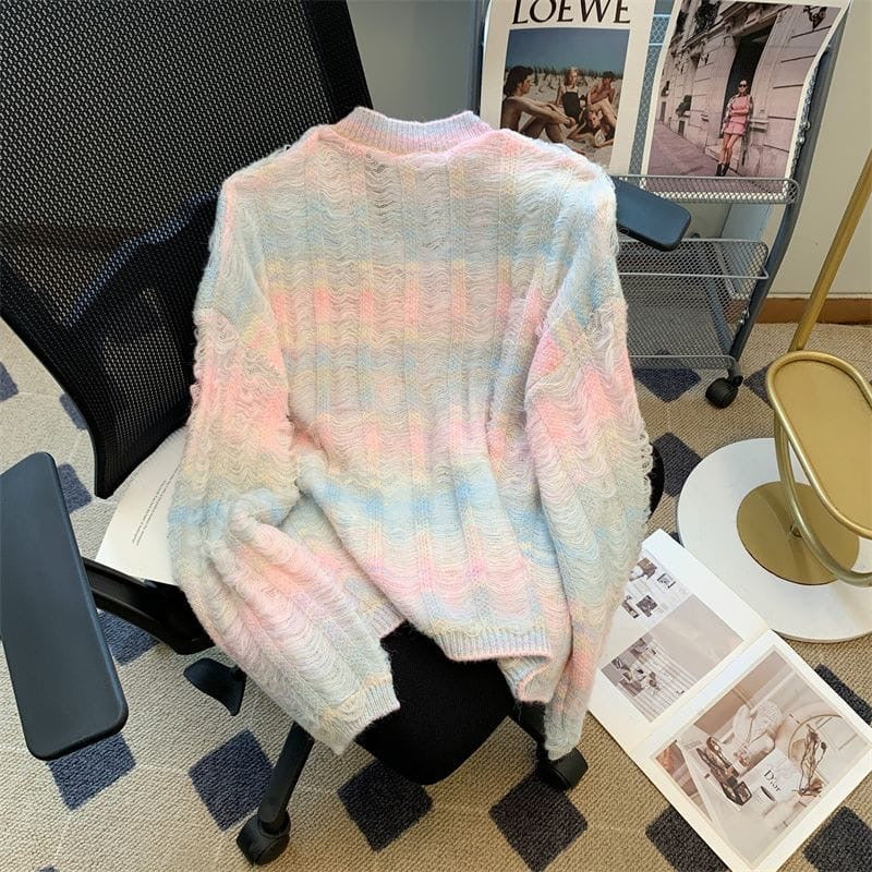 Rainbow pullover