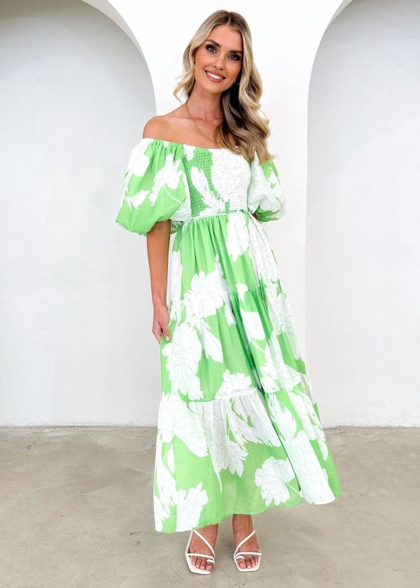 Maria dress pista green