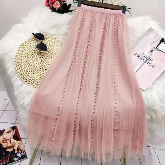 Hazel signature skirt blush