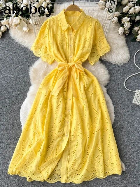 Christy summer dress yellow