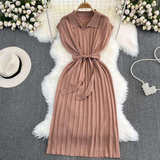 Merlin monochrome dress nude