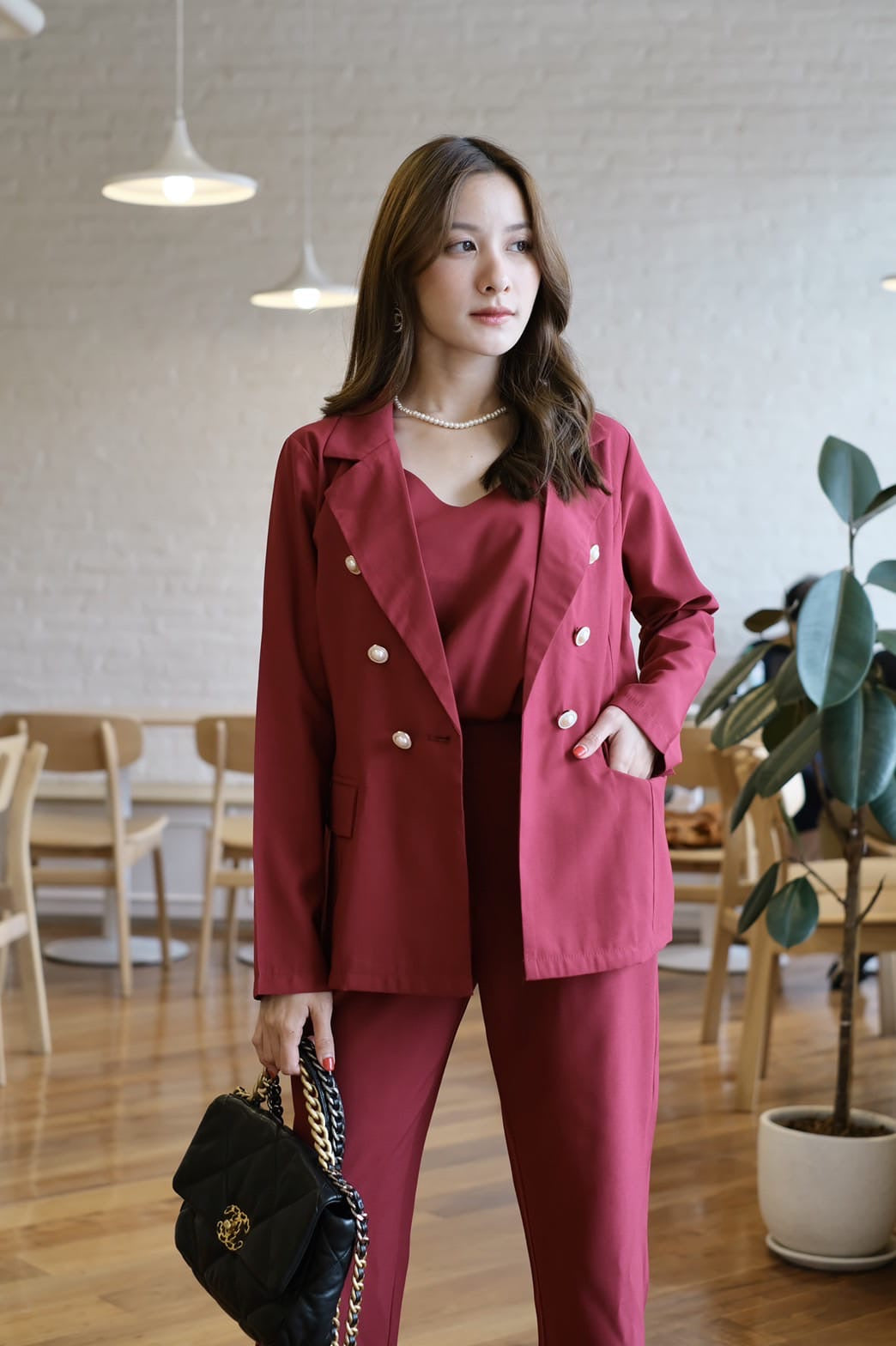 Cherry blazer set