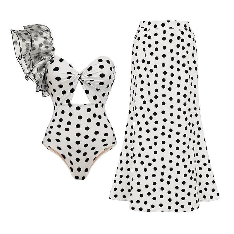 Polka dots swimsuit