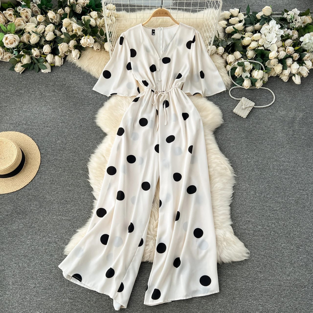 Polka dots jumpsuit