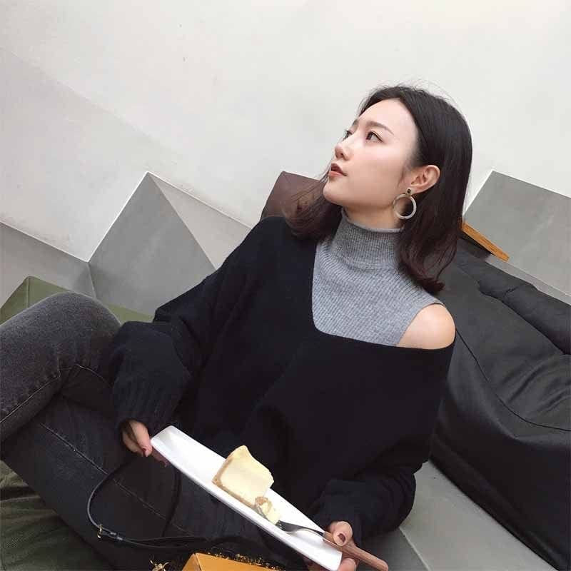 Bentley sweater blouse black