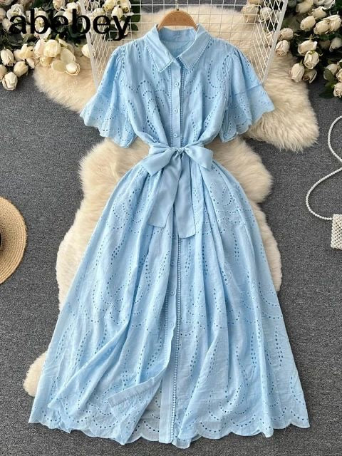 Christy summer dress  blue
