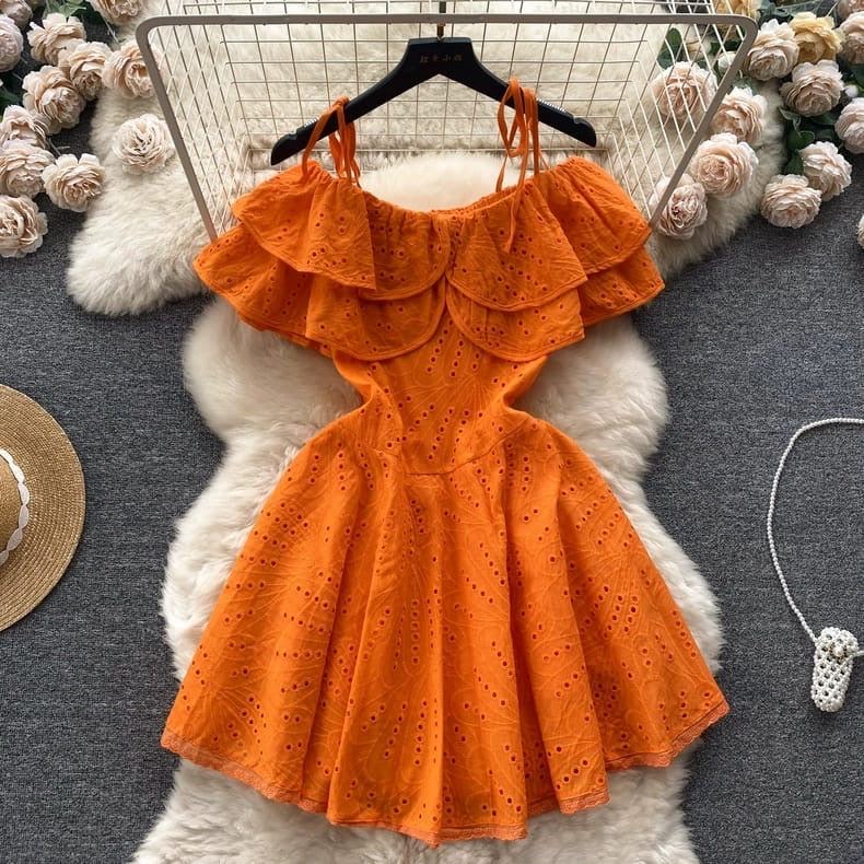 Laura dress tangerine