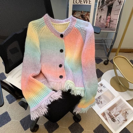 Elsa rainbow sweater