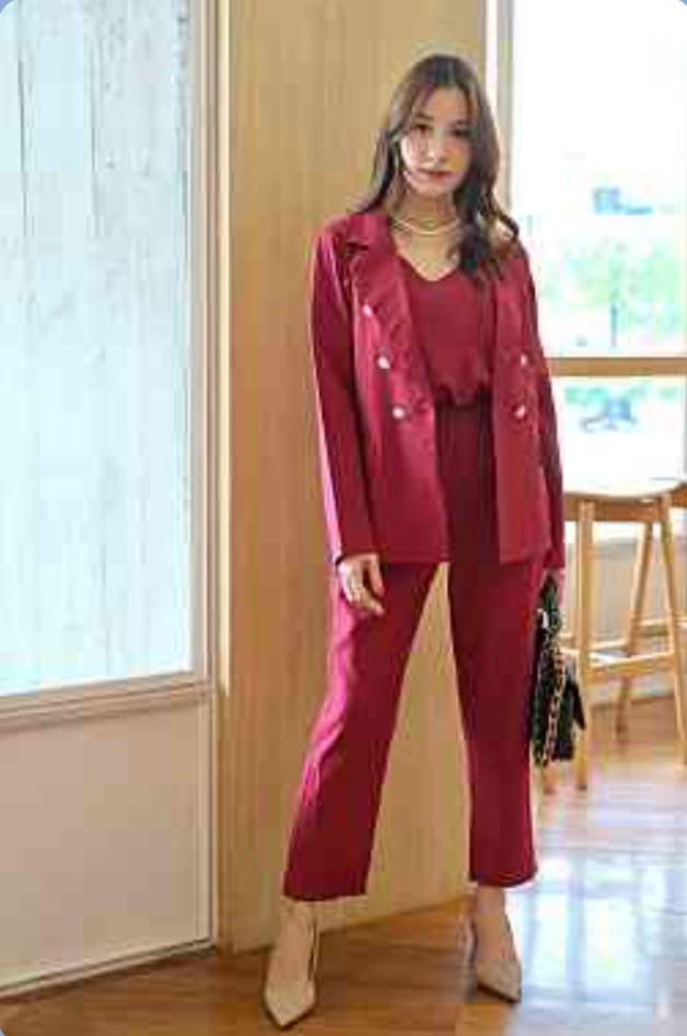 Cherry blazer set