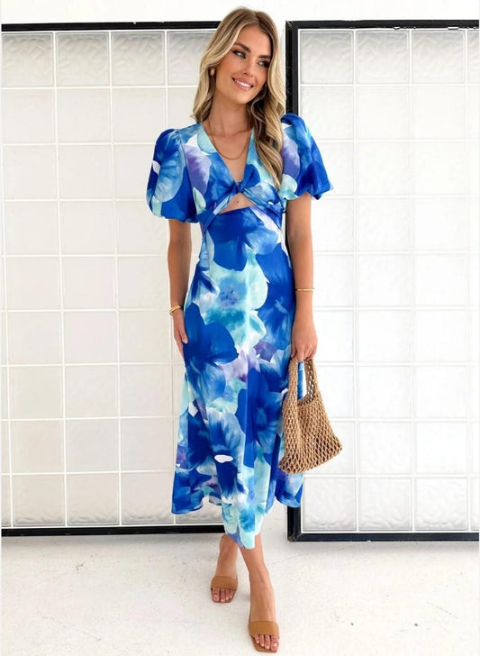 Astra sunne dress blue