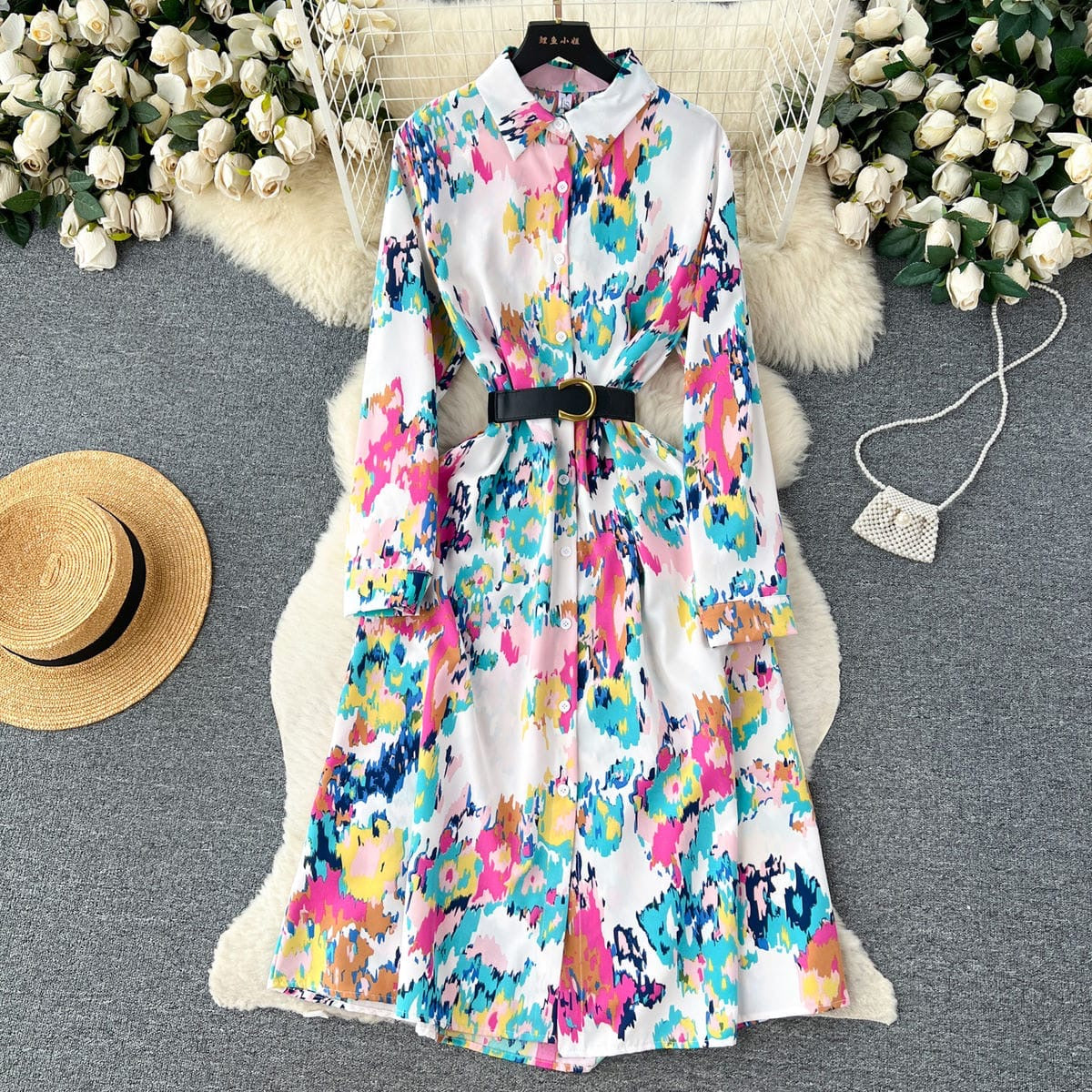 Viola printed dress