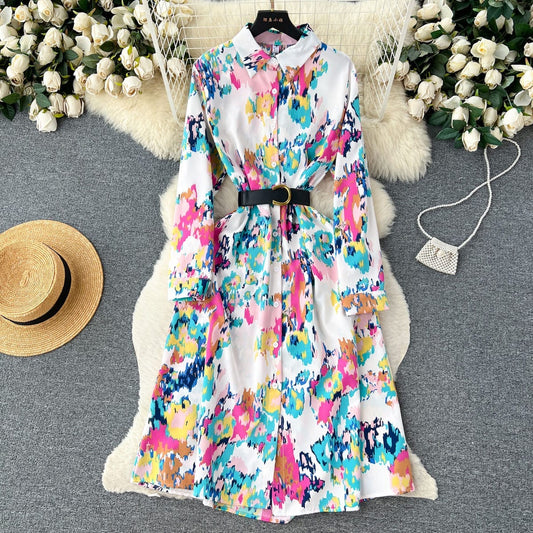 Viola printed dress