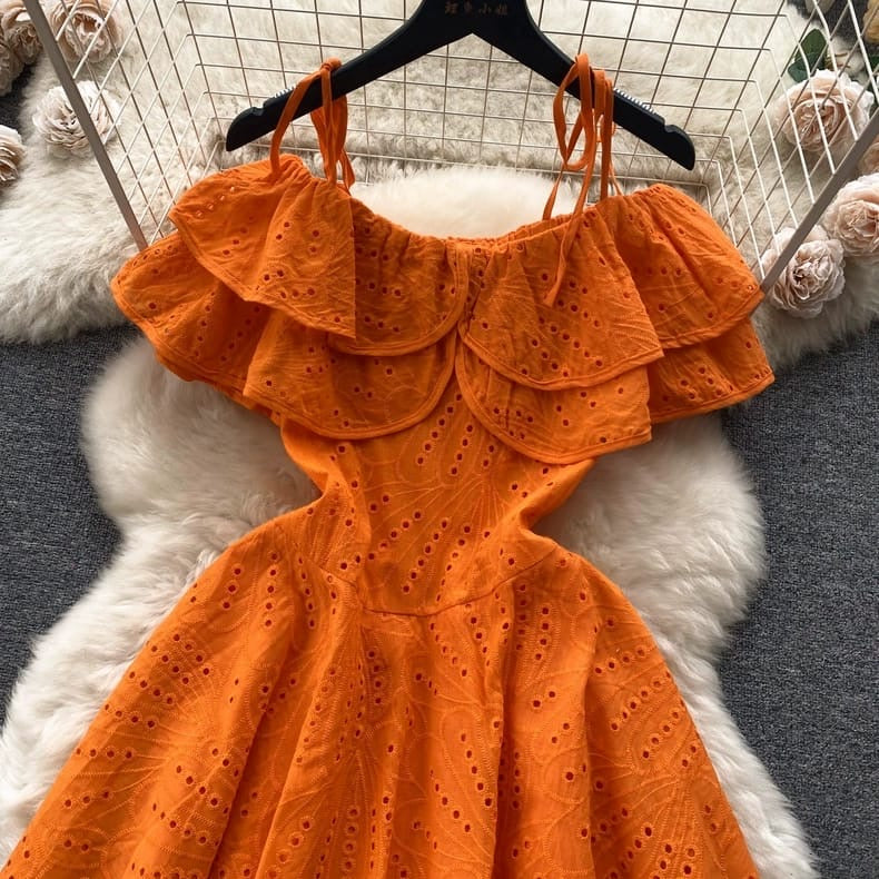 Laura dress tangerine