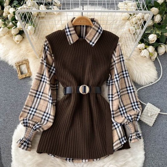 Bernard plaid blouse