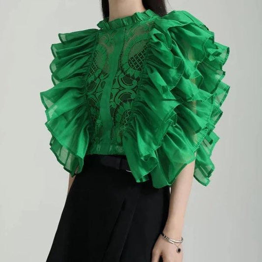 Russian ruffled top