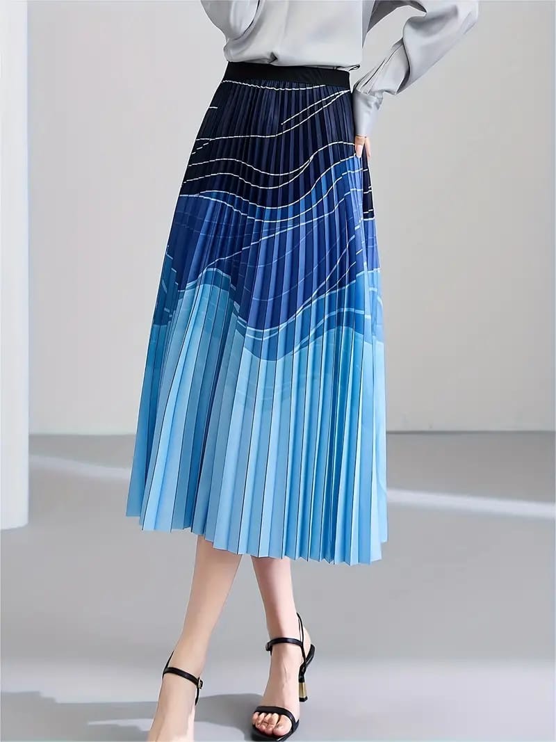 Fusion printed skirt