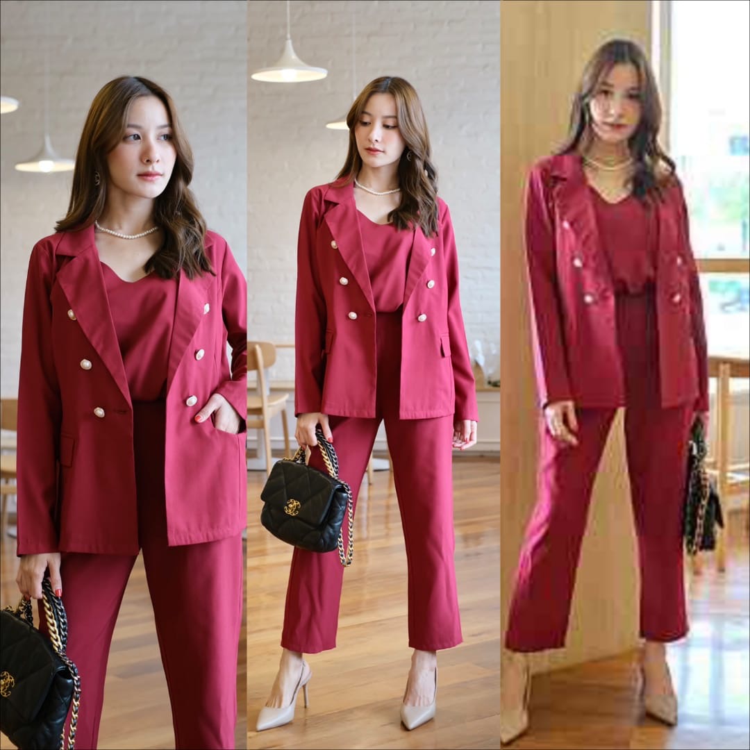 Cherry blazer set