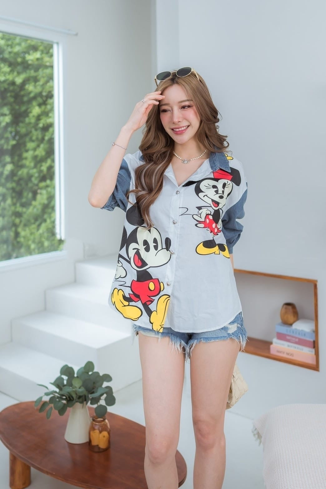 Mickey Mouse shirt denim