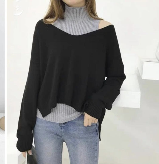 Bentley sweater blouse black