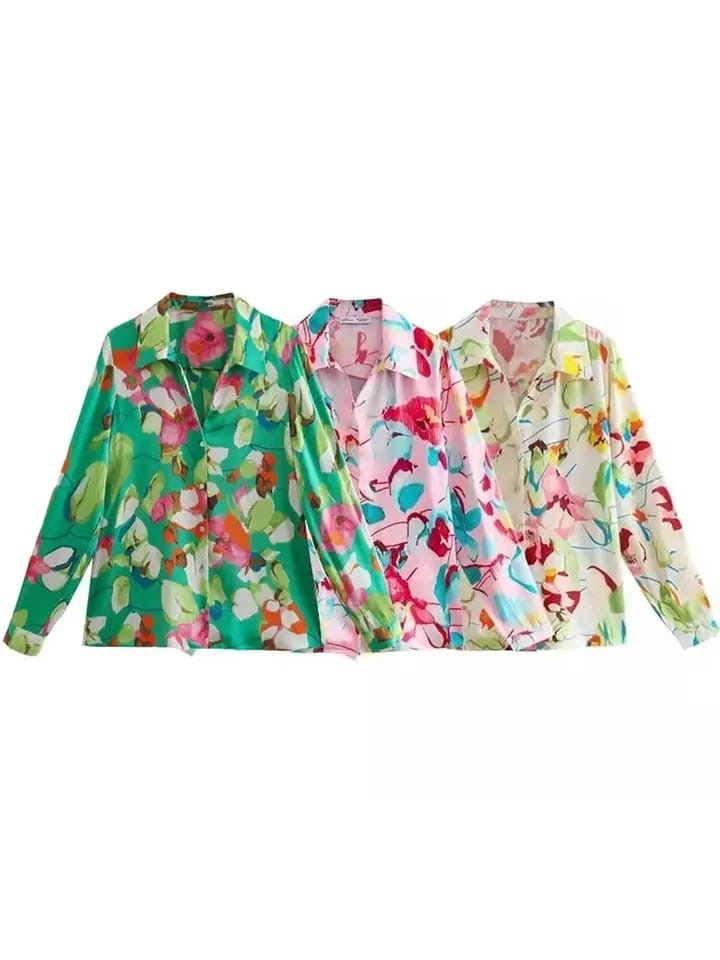 Madison luxury shirt floral Iris