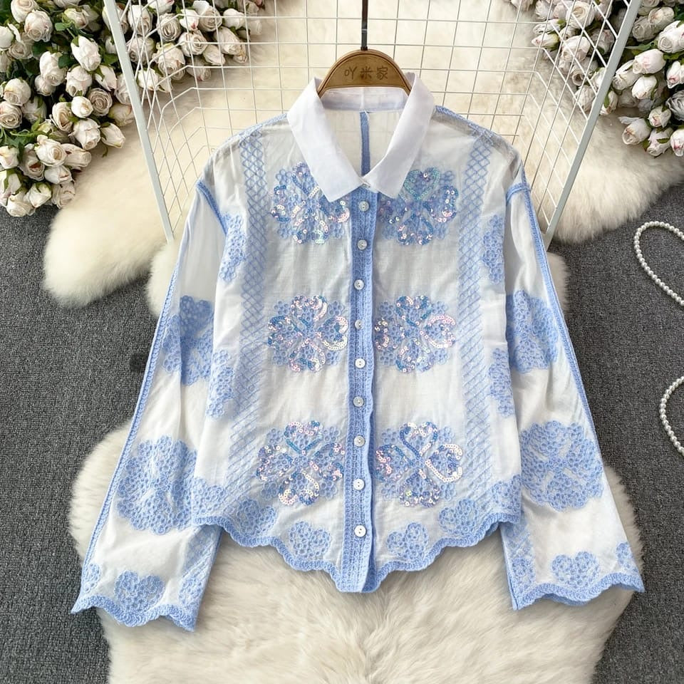 Kristen blouse blue