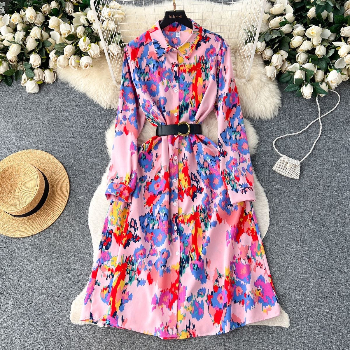 Viola printed dress