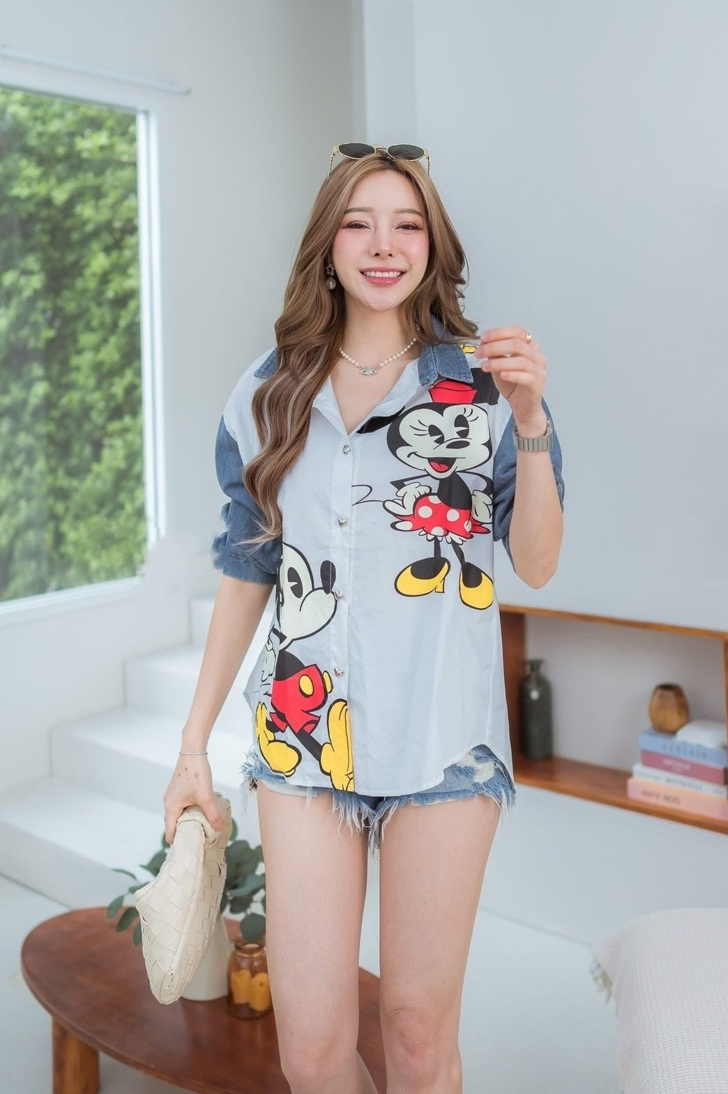 Mickey Mouse shirt denim