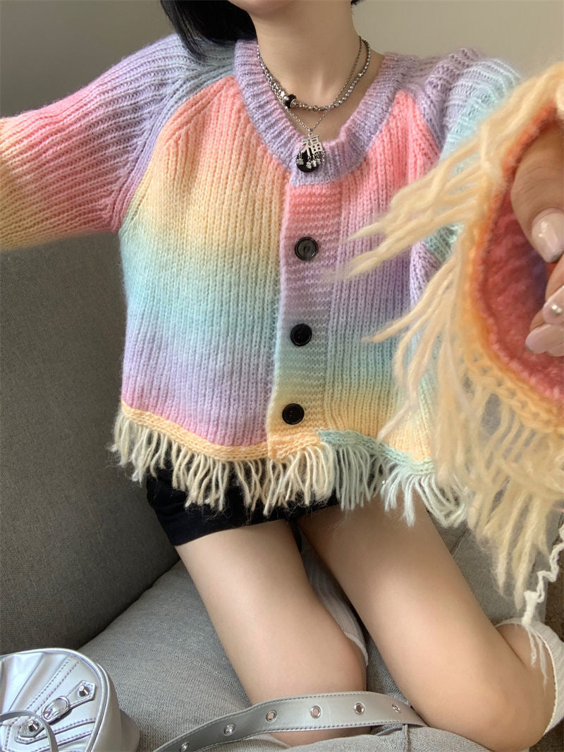 Elsa rainbow sweater