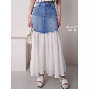 Tory denim skirt