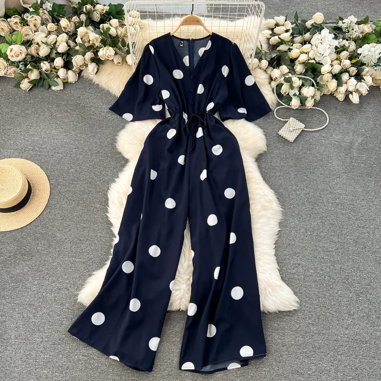 Polka dots jumpsuit