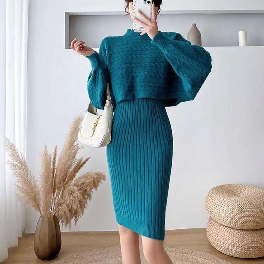 Ester sweater dress blue