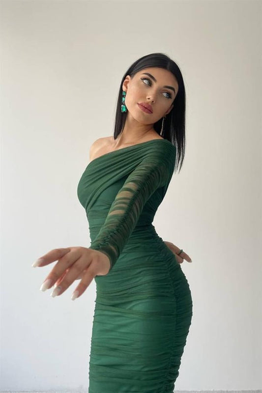 Tanya partywear green