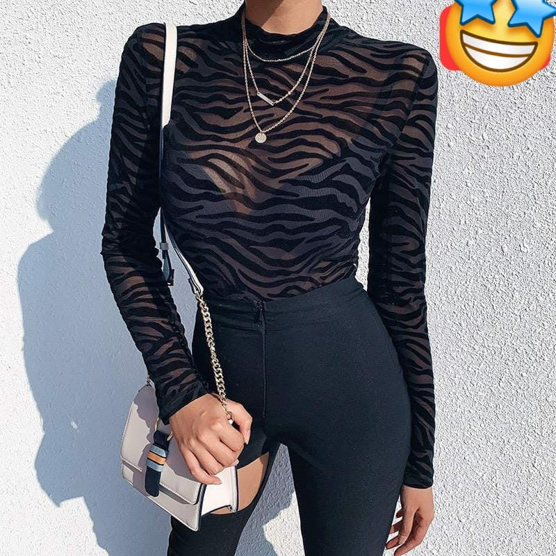 Animal printed bodysuit