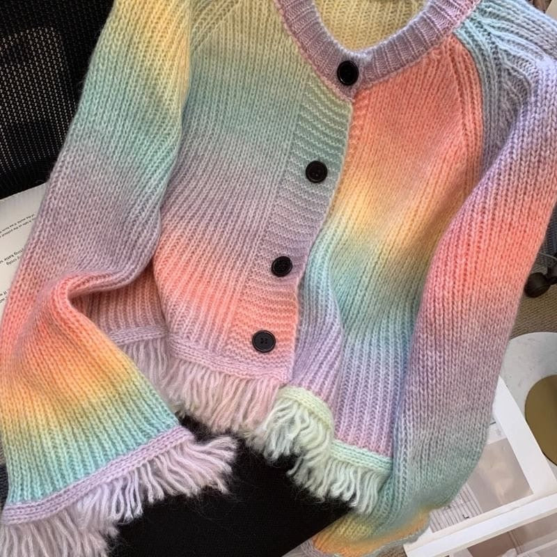 Elsa rainbow sweater