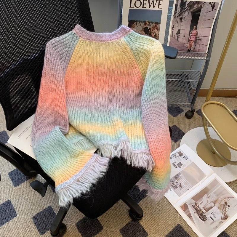 Elsa rainbow sweater