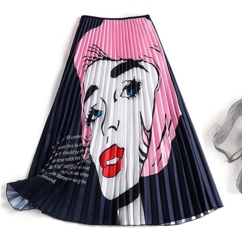 Printed comical skirt