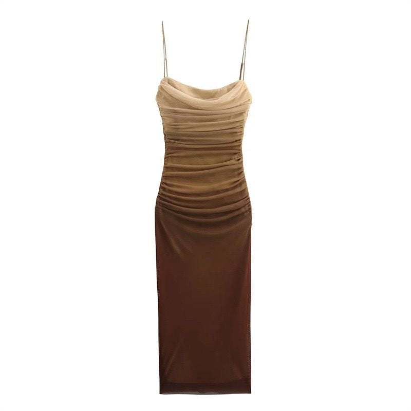 Ombré bodycon slip dress