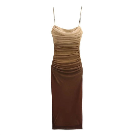 Ombré bodycon slip dress