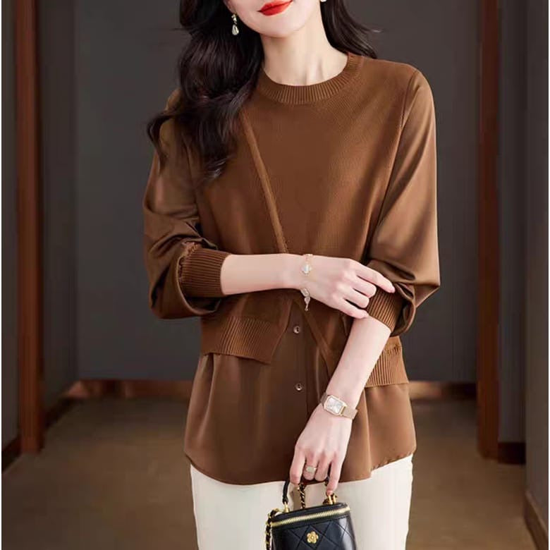 Jane luxury shirt brown