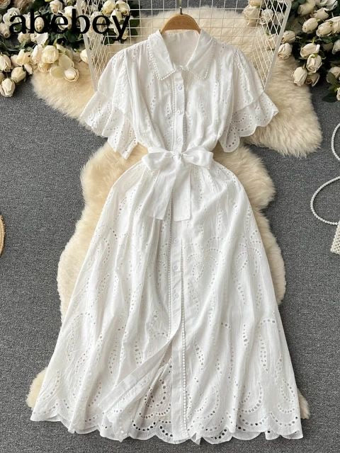 Christy summer dress white