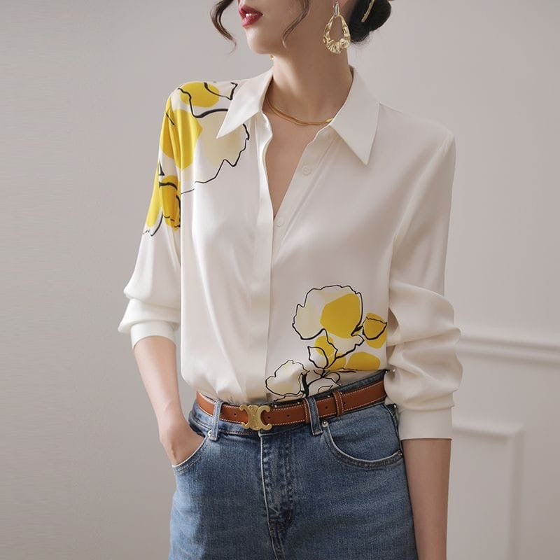 Liza luxury shirt yellow