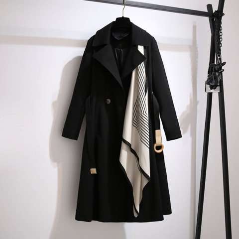 Terry trench coat