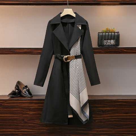 Terry trench coat